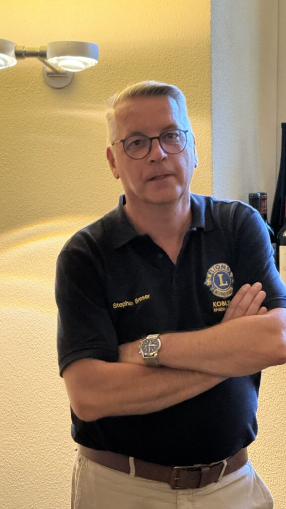 Stephan Breser, neuer Präsident des Lions Club Koblenz Rhein-Mosel